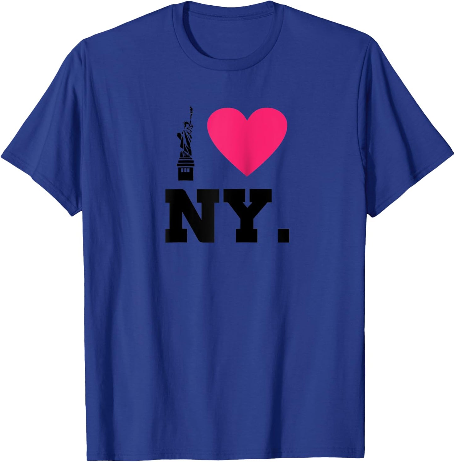 I Heart NY : Statue of Liberty New York Heart Raglan Baseball T-Shirt - T-Shirt | Royal