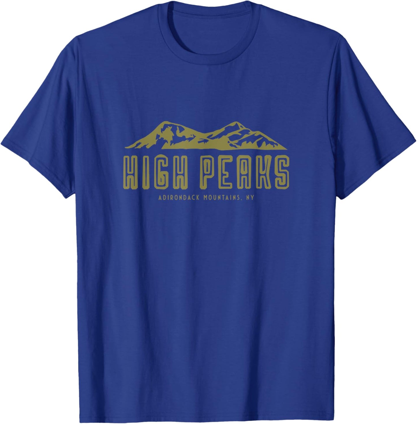 High Peaks Adirondack Mountains , Hiking Shirt T-Shirt - T-Shirt | Royal