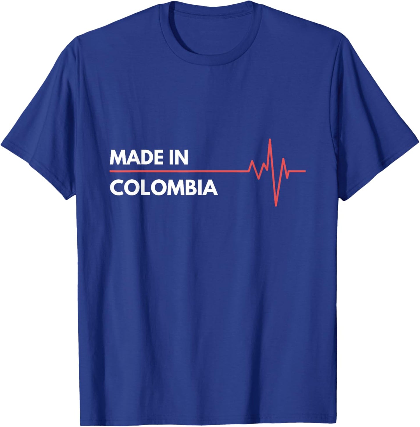 Made In Colombia Born In Country Of Birth T-Shirt - T-Shirt | Royal