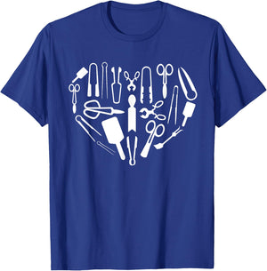 Cool Glassblowing Women Glassblower Glass Tool Heart T-Shirt - T-Shirt | Royal