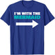 I'm With The Mermaid Fun Matching Halloween Couple Costume T-Shirt - T-Shirt | Royal