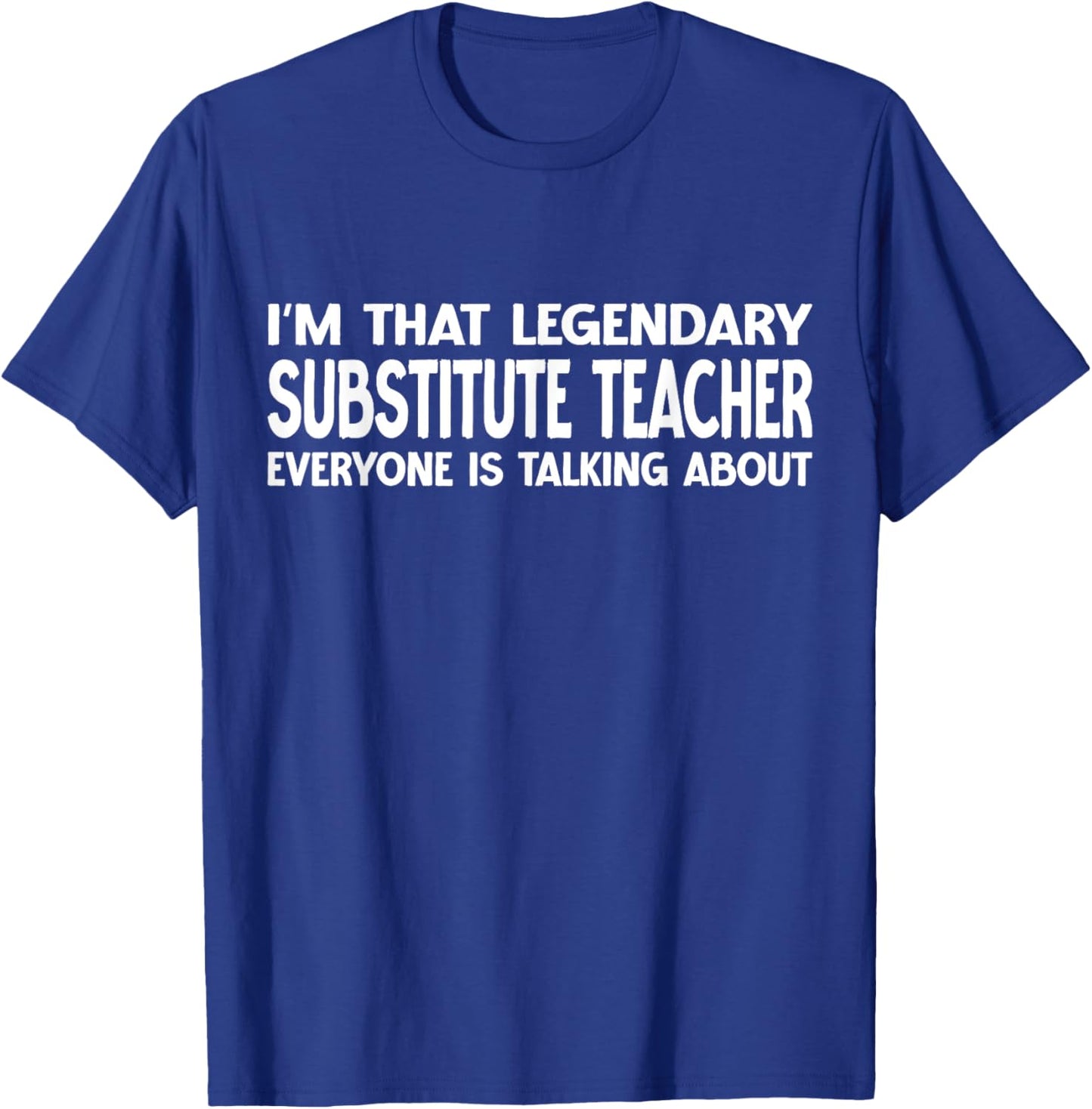Substitute Teacher Job Title Employee Substitute Teacher T-Shirt - T-Shirt | Royal