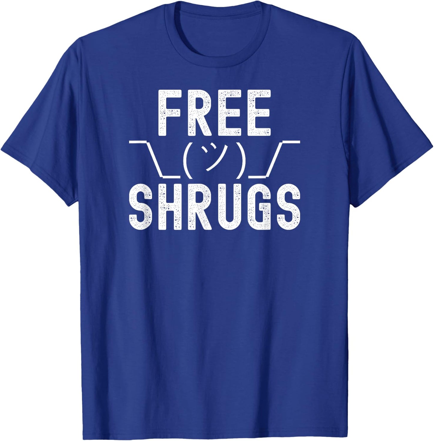 Free Shrugs - Funny Classic Parody T-Shirt - T-Shirt | Royal