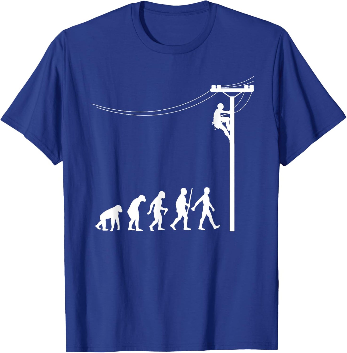 Funny Lineman Designs Women Electrician Engineers T-Shirt - T-Shirt | Royal
