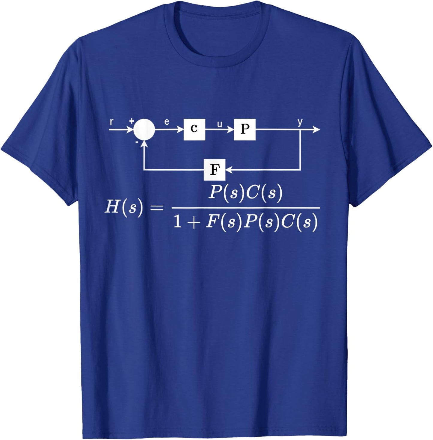 Control theory transfer function, engineering basics T-Shirt - T-Shirt | Royal