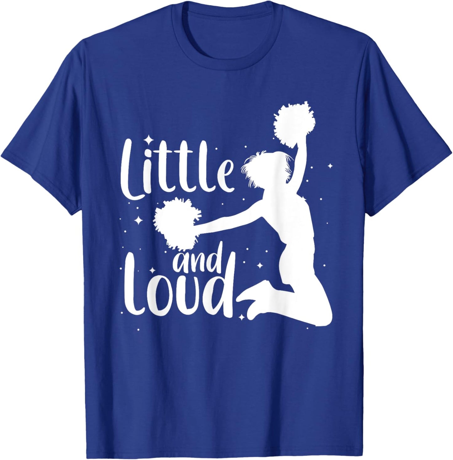 Cute Cheerleader Art Girls Cheering Cheerleading T-Shirt - T-Shirt | Royal
