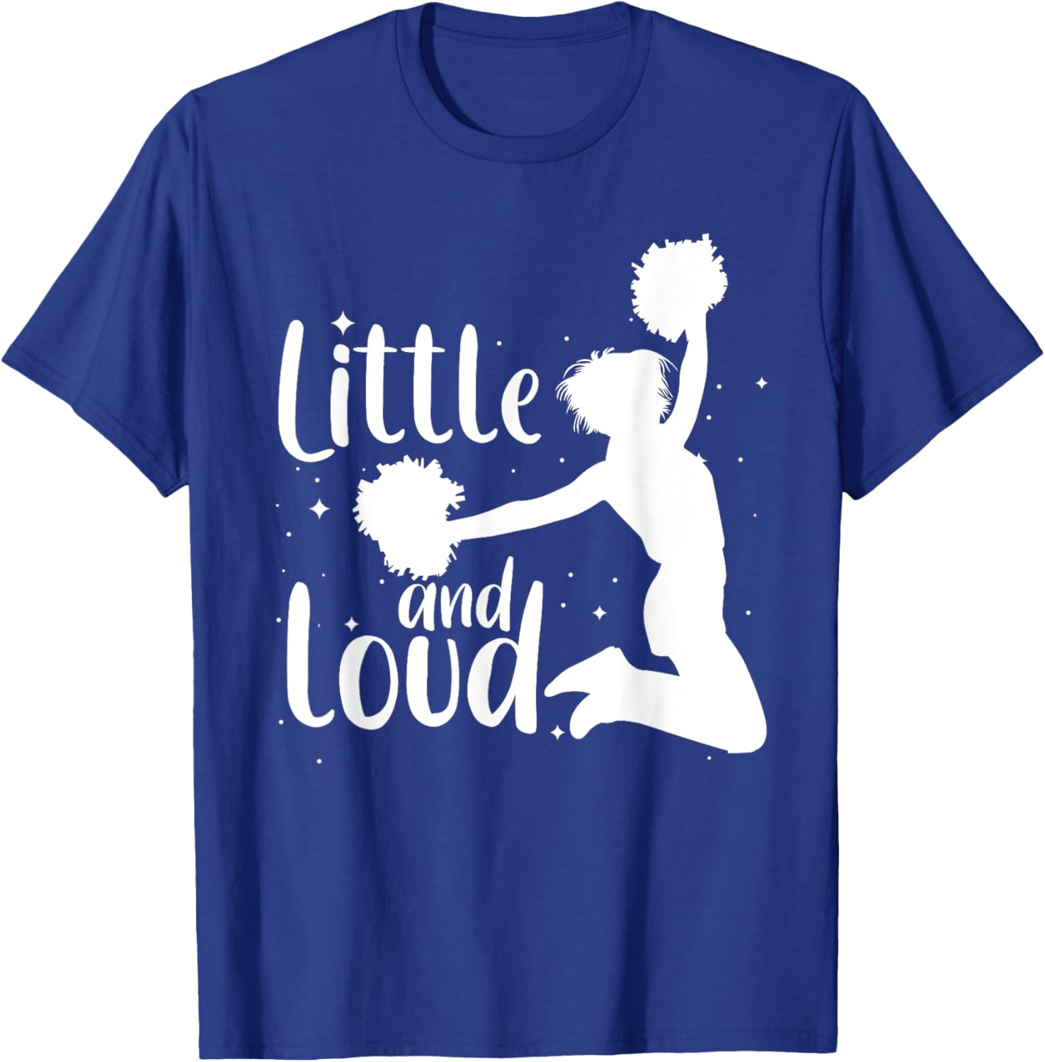 Cute Cheerleader Art Girls Cheering Cheerleading T-Shirt - T-Shirt | Royal