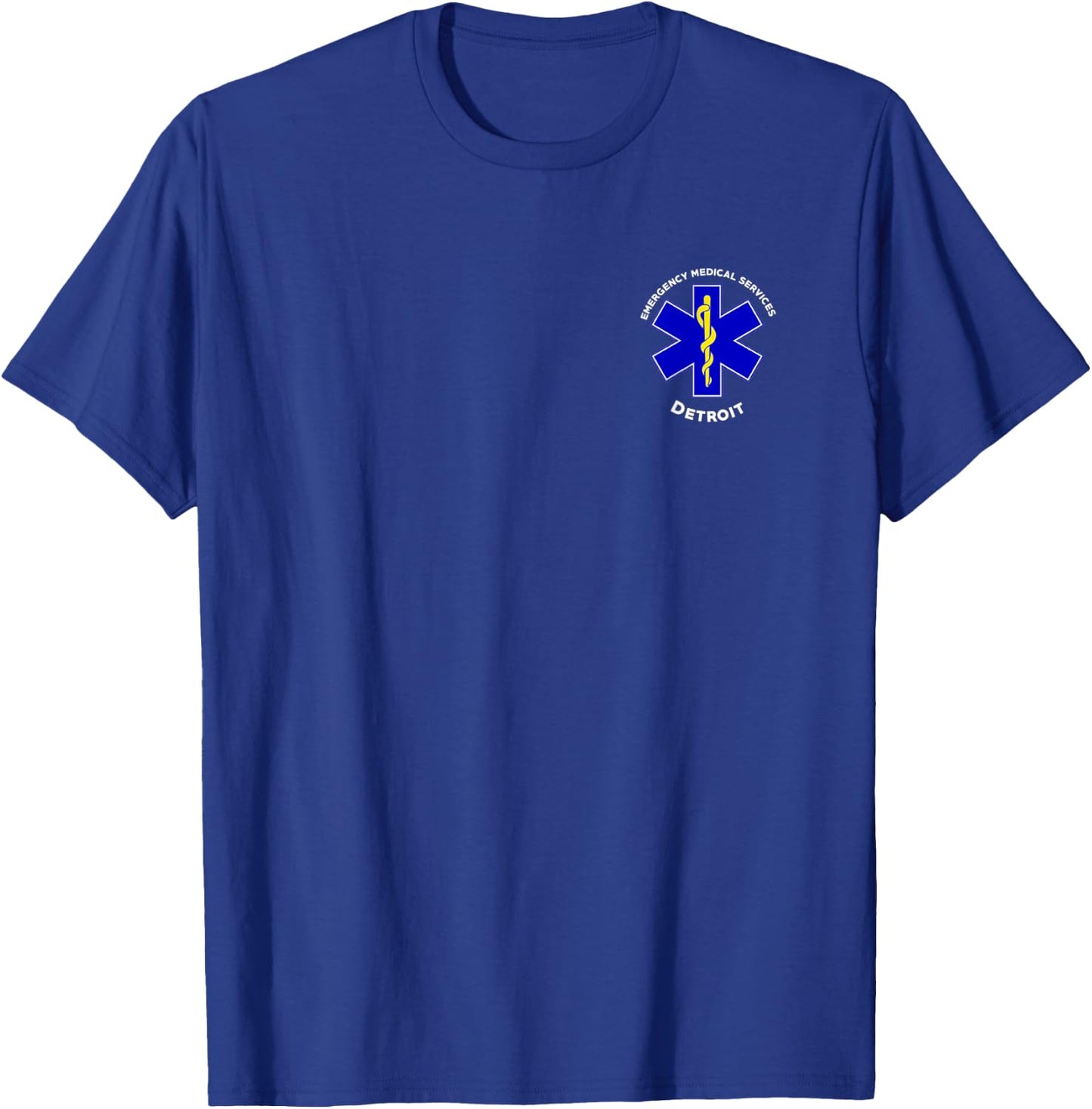Detroit Michigan EMS Emergency Medical Services EMT Uniform T-Shirt - T-Shirt | Royal