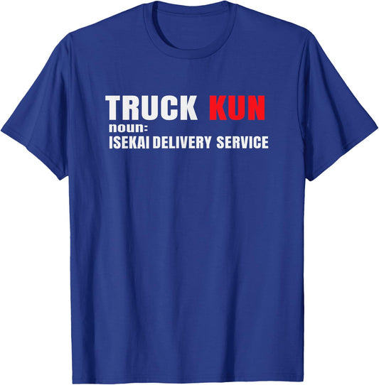 Funny Anime Isekai Lovers Merch Truck Kun Teen Boys Otaku T-Shirt - T-Shirt | Royal