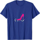 Break the glass ceiling empowerment (pink heel) T-Shirt - T-Shirt | Royal