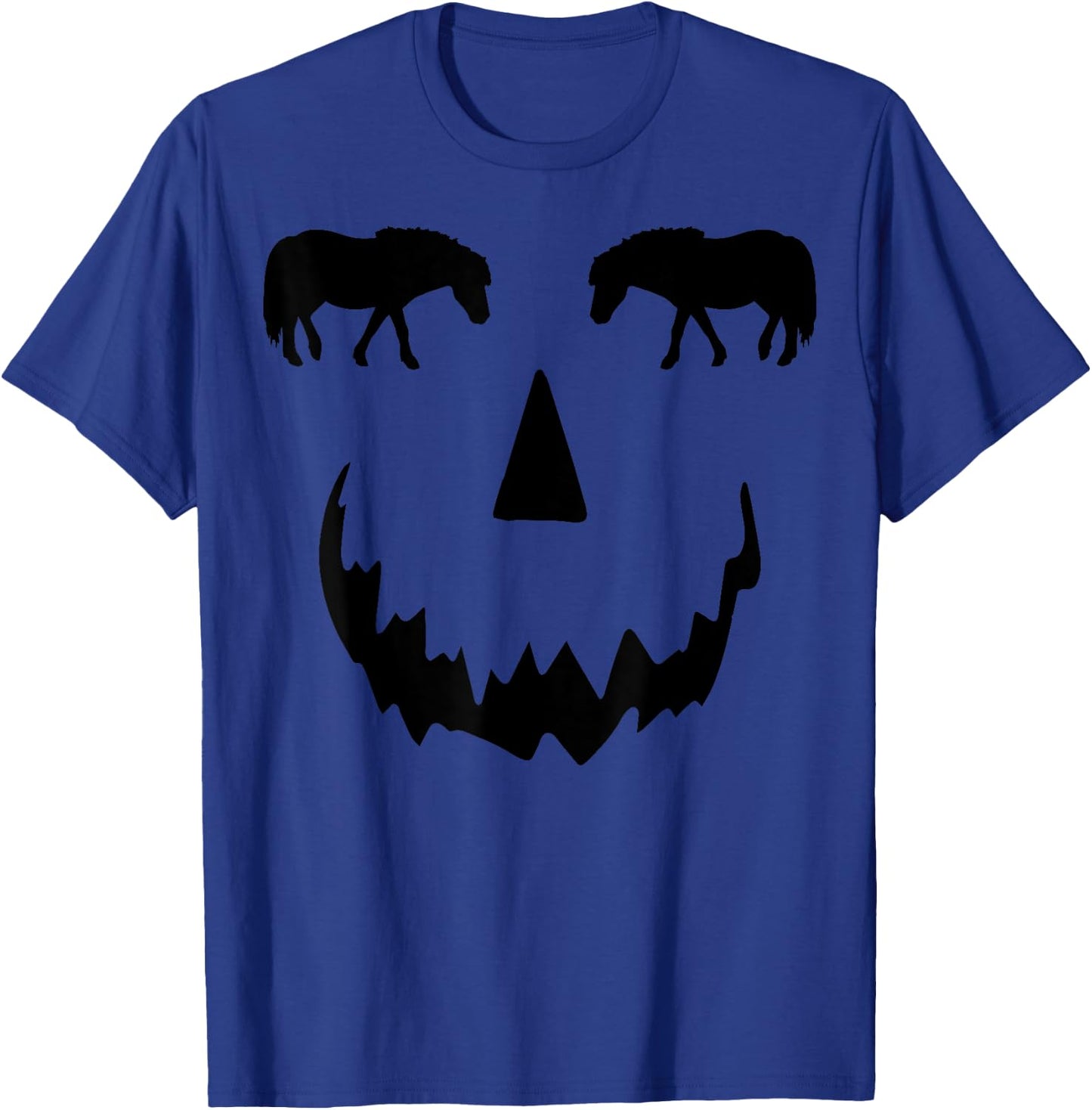 pumpkin Miniature Horse Tiny Horse halloween T-Shirt - T-Shirt | Royal