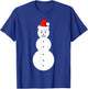 jeezy snowman Santa hat Christmas shirt T-Shirt - T-Shirt | Royal