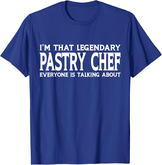 Pastry Chef Job Title Employee Funny Worker Pastry Chef T-Shirt - T-Shirt | Royal