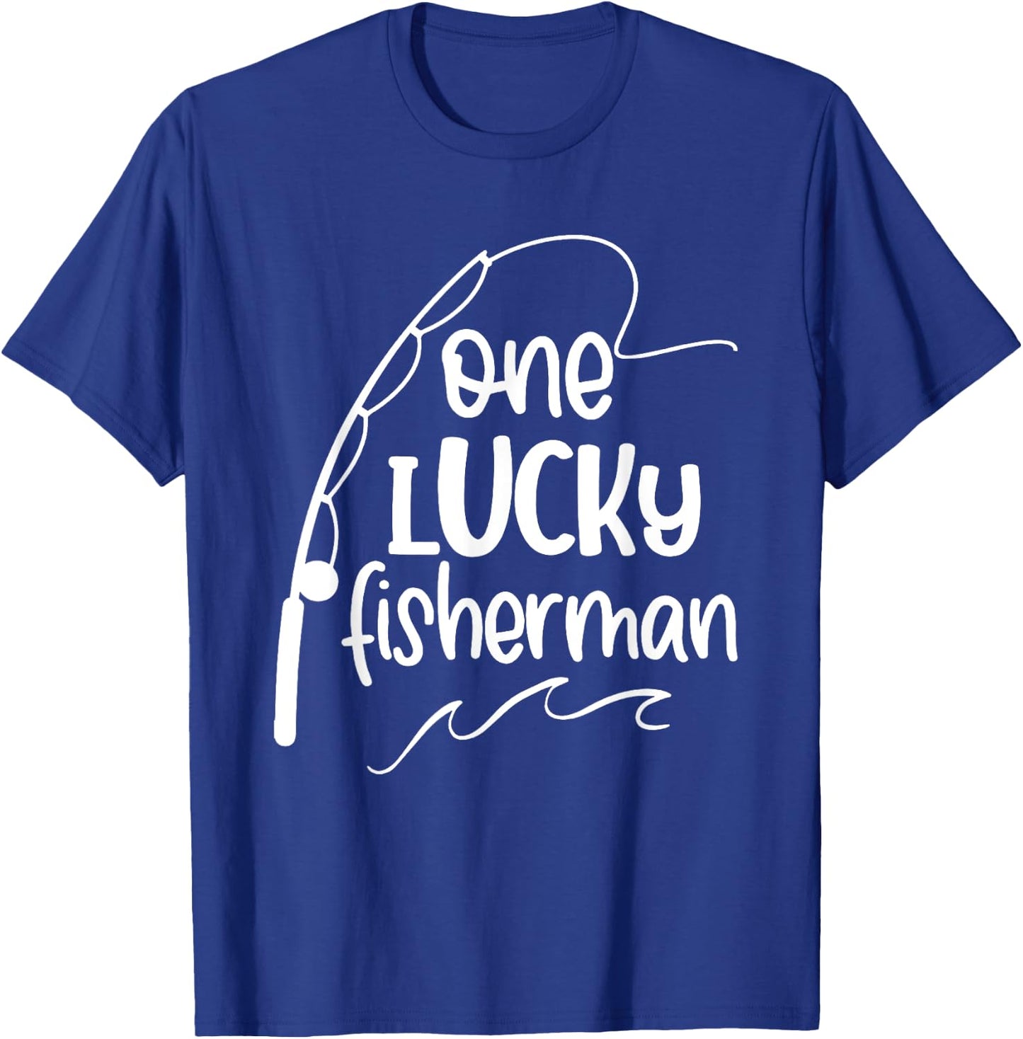 Best Catch of His Life One Lucky Fisherman Couple Matching T-Shirt - T-Shirt | Royal