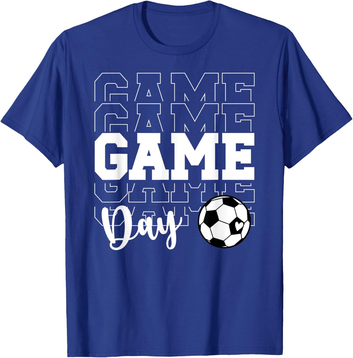Game Day Soccer Game Day Soccer T-Shirt - T-Shirt | Royal