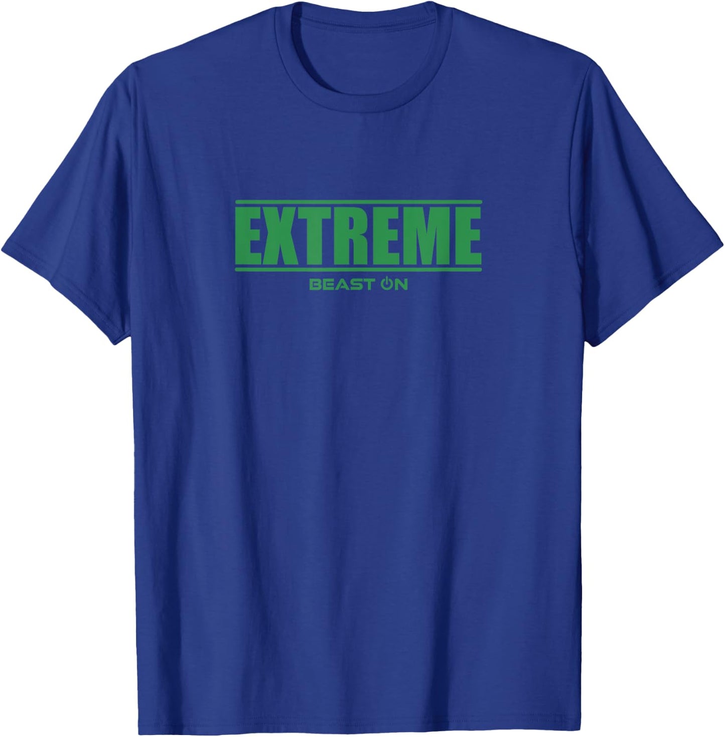 Extreme Green Writing Fitness Gym Training Calisthenics T-Shirt - T-Shirt | Royal