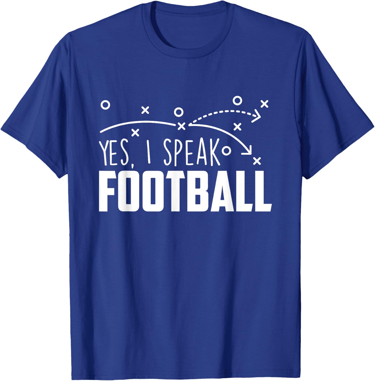 Yes I Speak Football - Sports Sunday Game Lover Quarterbacks T-Shirt - T-Shirt | Royal