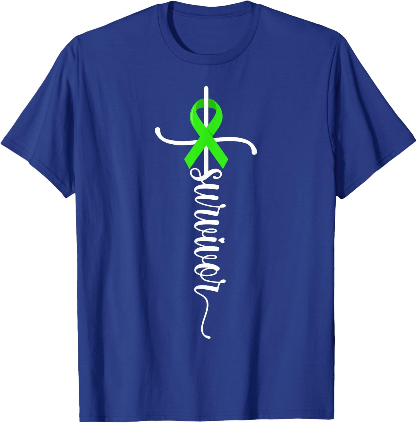 Survivor Christian Cross Warrior Non-Hodgkin Lymphoma Cancer T-Shirt - T-Shirt | Royal