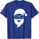 Santa Claus Face Sunglasses Men Women Cool Christmas Hipster T-Shirt - T-Shirt | Royal