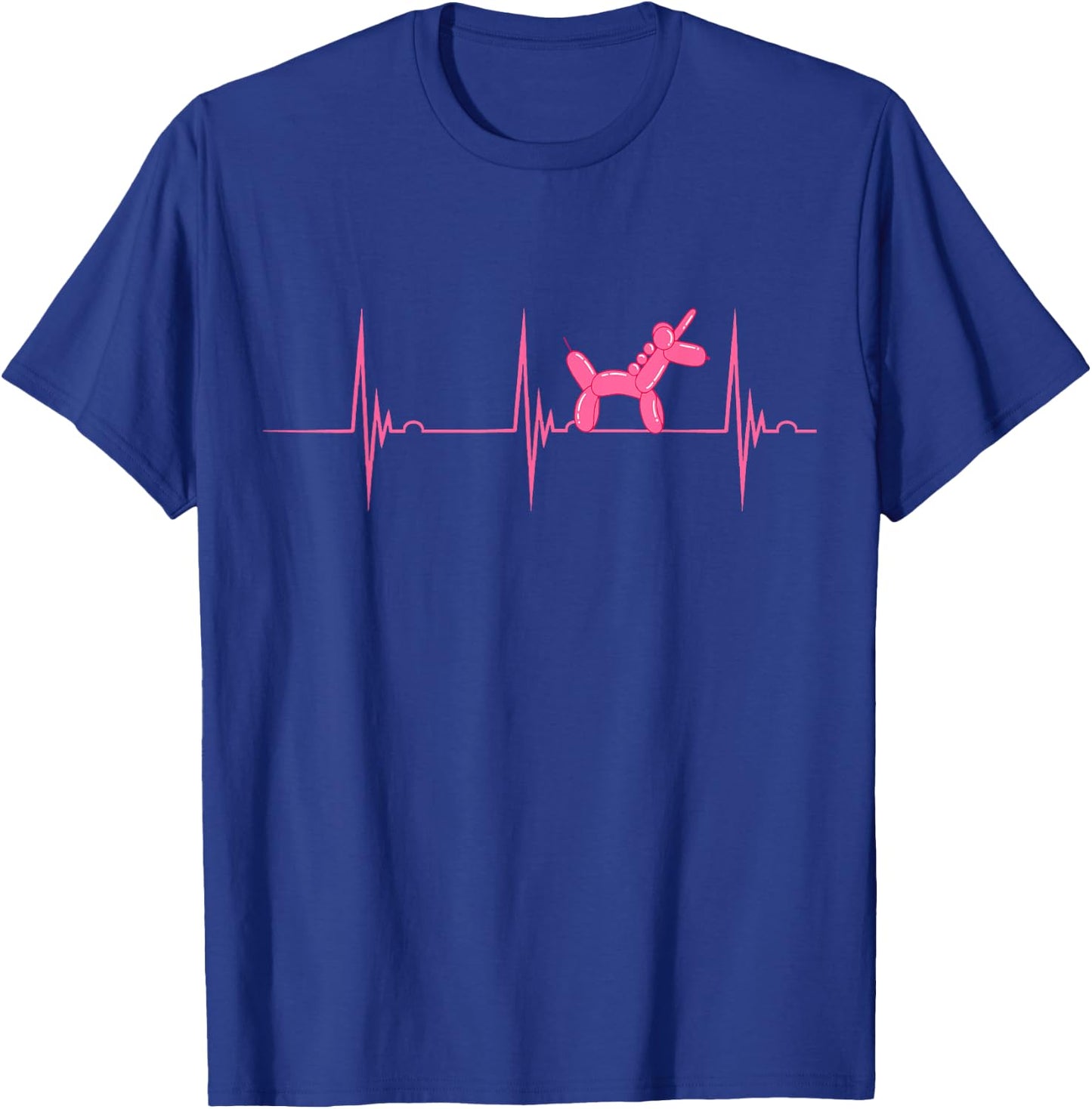Amazing Balloon Benders Twisting Animals Balloon Artist Heartbeat EKG Pulse Unicorn Animal - Women's, Black, Small, Short Sleeve T-Shirt - T-Shirt | Royal