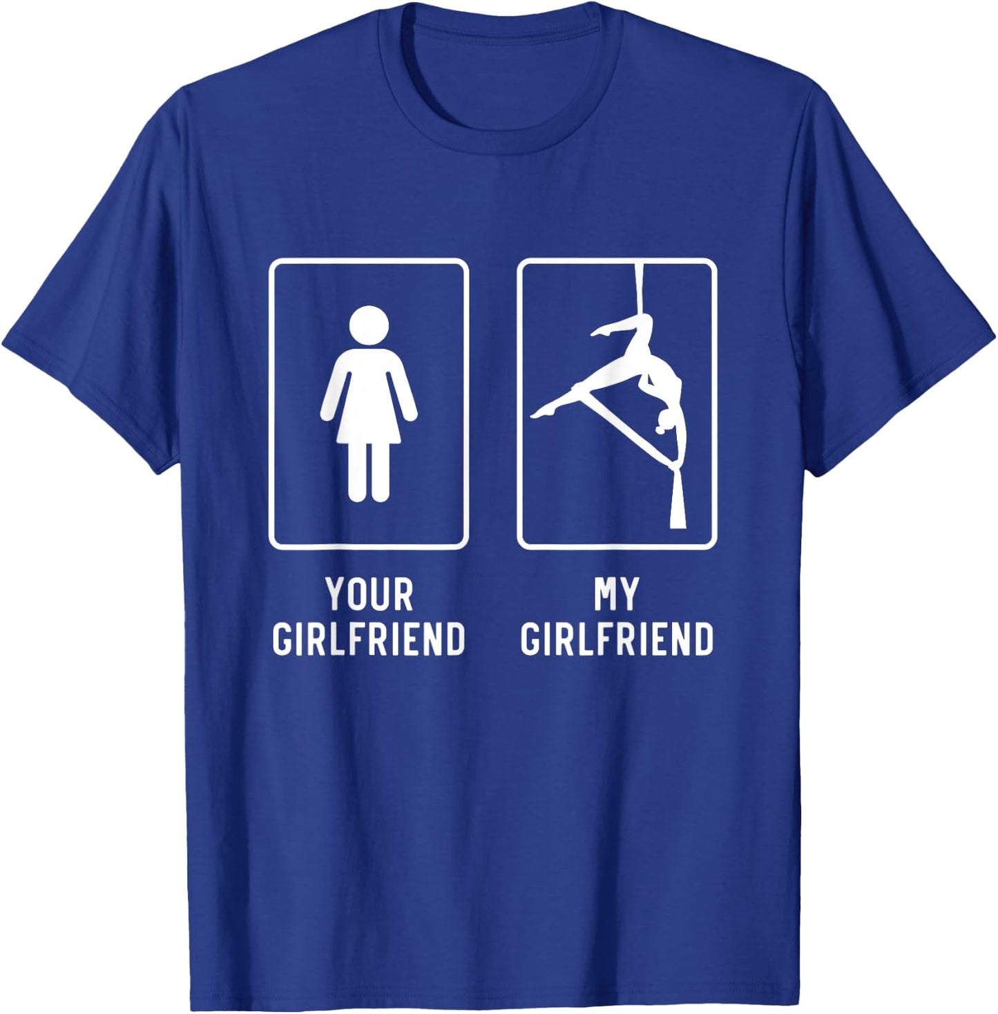 Hammock Silk Girlfriend Funny Aerial Yoga Gifts For BF T-Shirt - T-Shirt | Royal