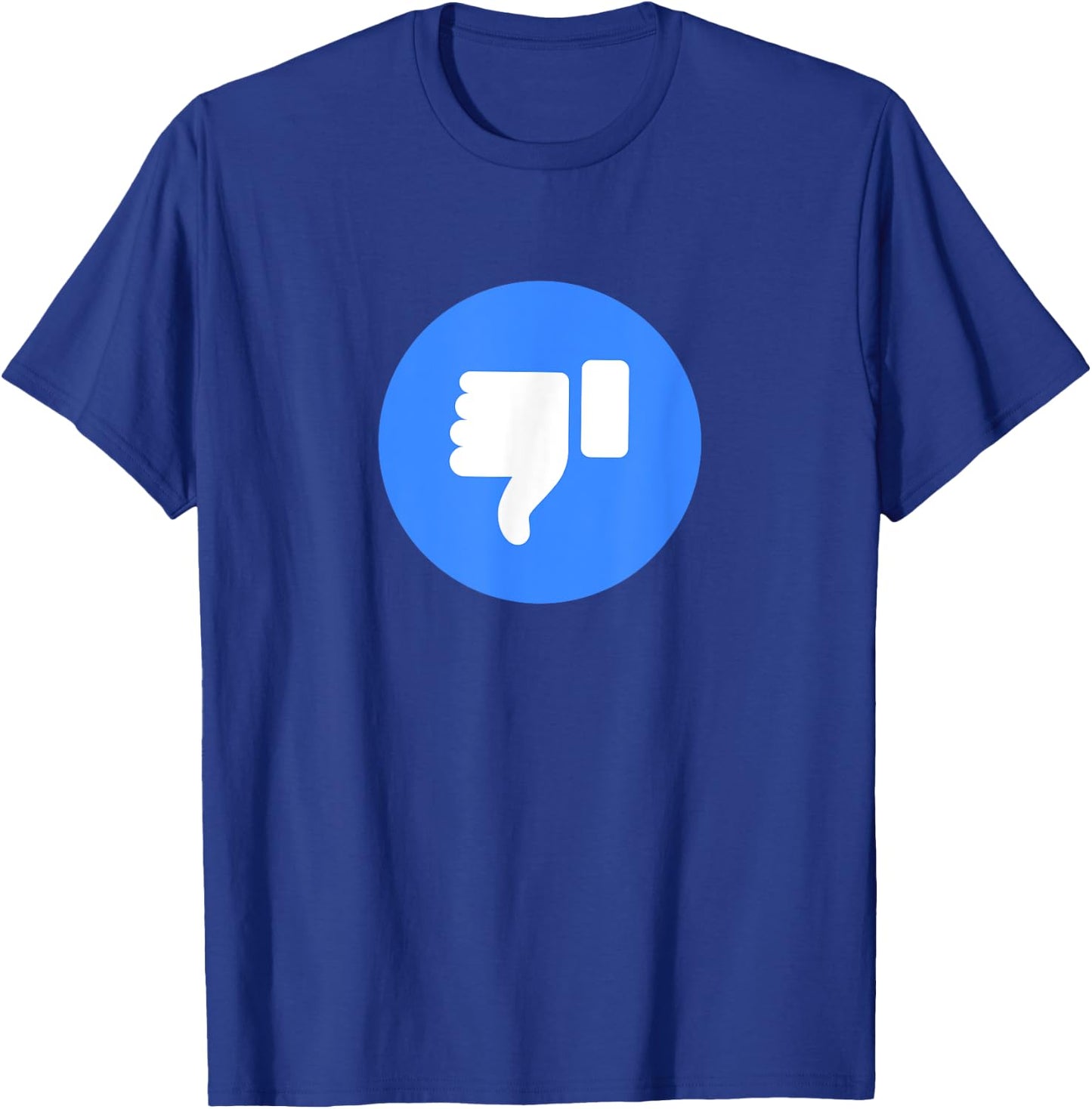 Thumbs Down Dislike Like Face Book Icon T-Shirt - T-Shirt | Royal
