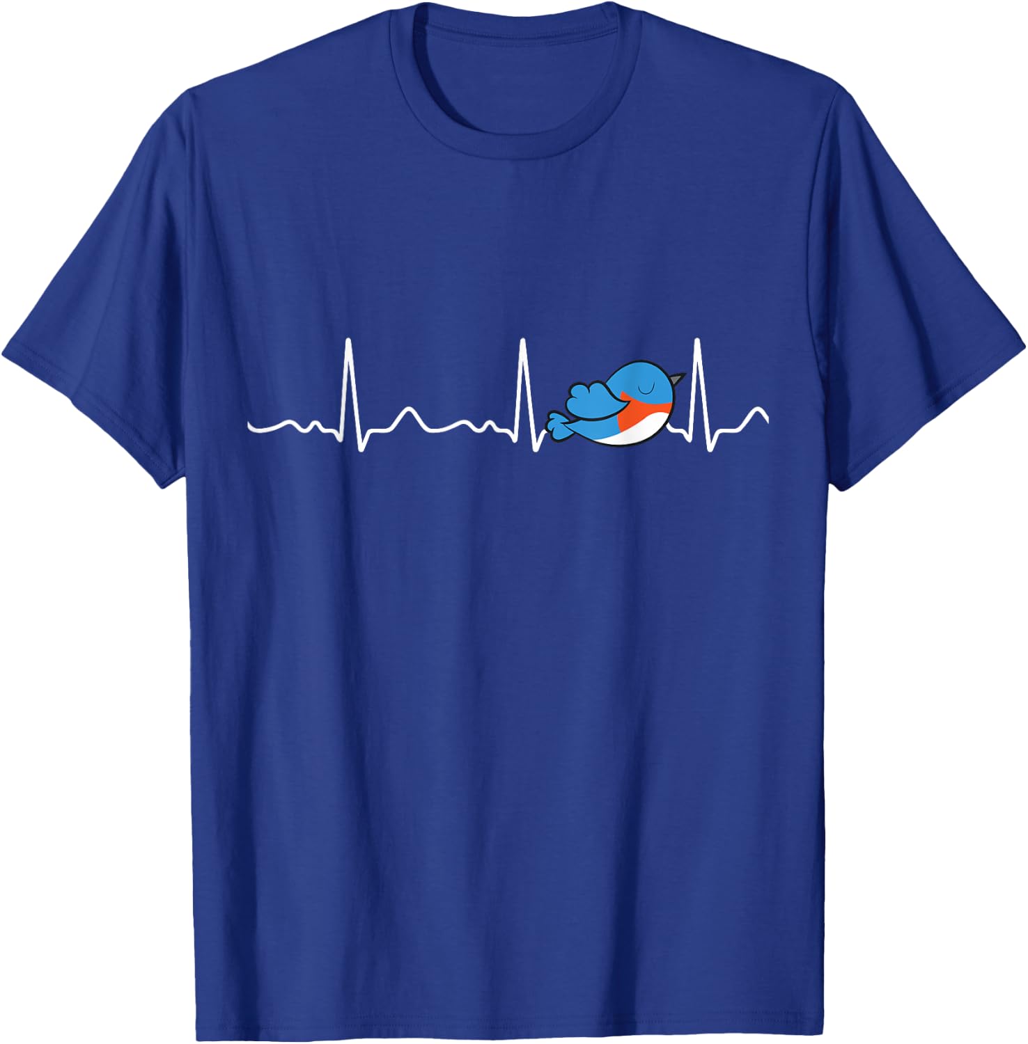Bluebird Lover Bluebird Heartbeat Cute Bluebird T-Shirt - T-Shirt | Royal
