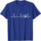 Bluebird Lover Bluebird Heartbeat Cute Bluebird T-Shirt - T-Shirt | Royal