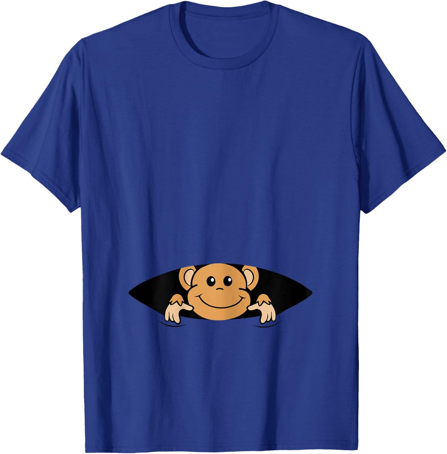 Pregnancy Announce Design with Monkey Ape Mom Pregnant T-Shirt - T-Shirt | Royal