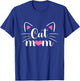 Cat Mom Happy Mother's Day Funny Kitten Cat Lovers Mom Women T-Shirt - T-Shirt | Royal