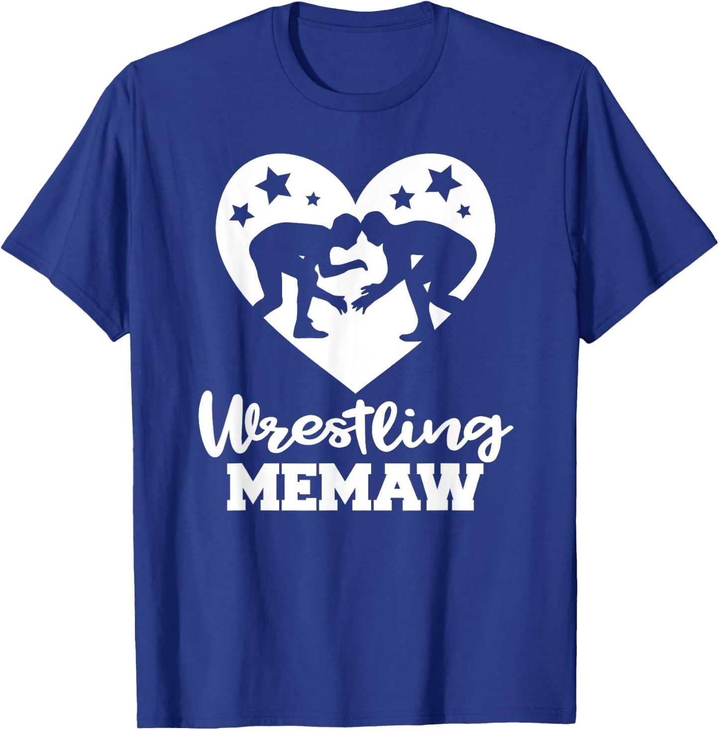 Wrestling Memaw Funny Wrestler Athlete Memaw T-Shirt - T-Shirt | Royal
