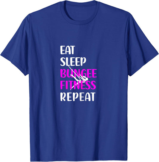 Bungee Fitness Training Fly Sling Workout Equipment T-Shirt - T-Shirt | Royal