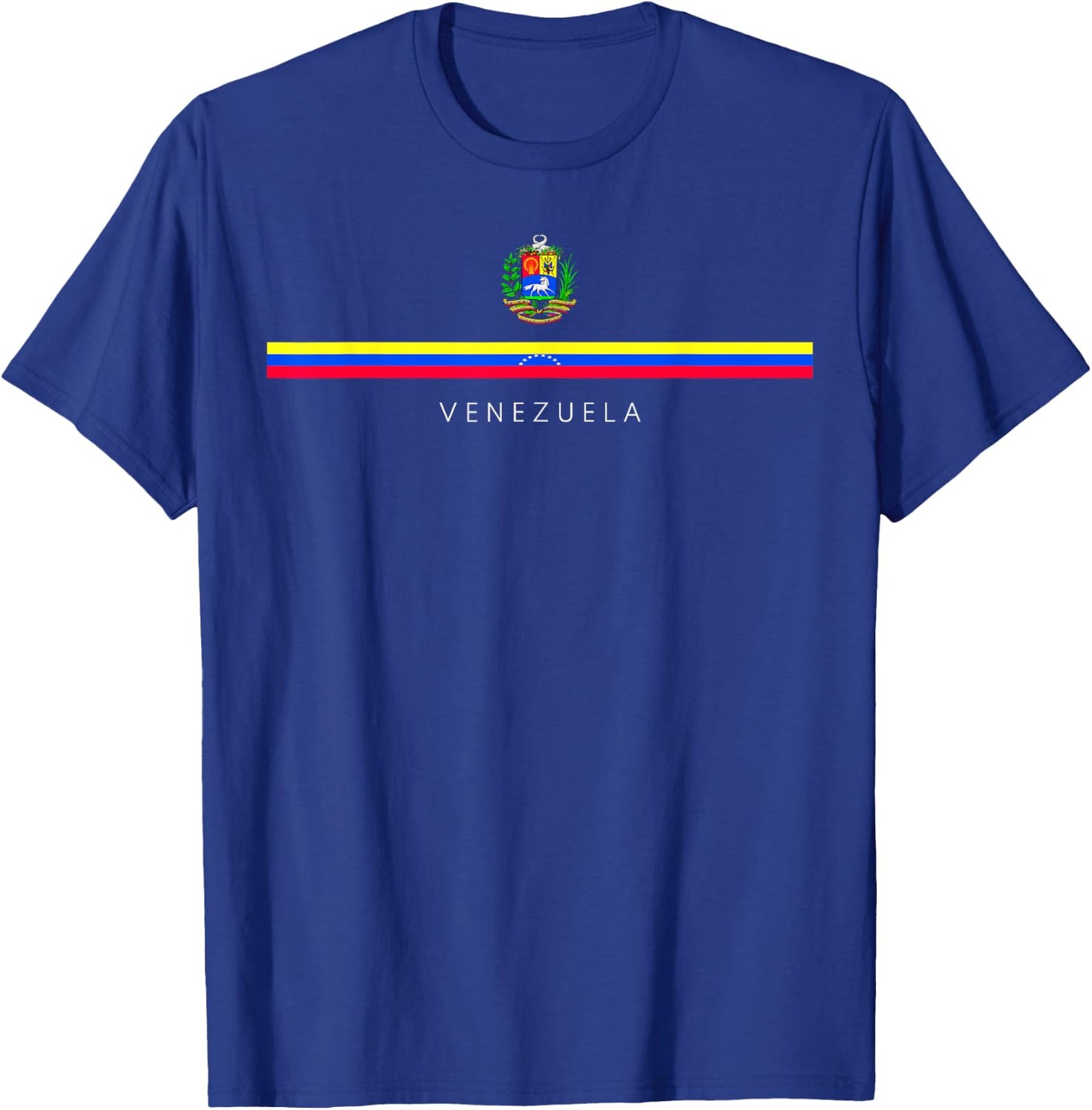 Venezuela National Flag Crest Logo Venezuelan Heritage Roots T-Shirt - T-Shirt | Royal