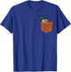 Cute Mallard bird in Small Pocket,Funny Mallard Lover T-Shirt - T-Shirt | Royal