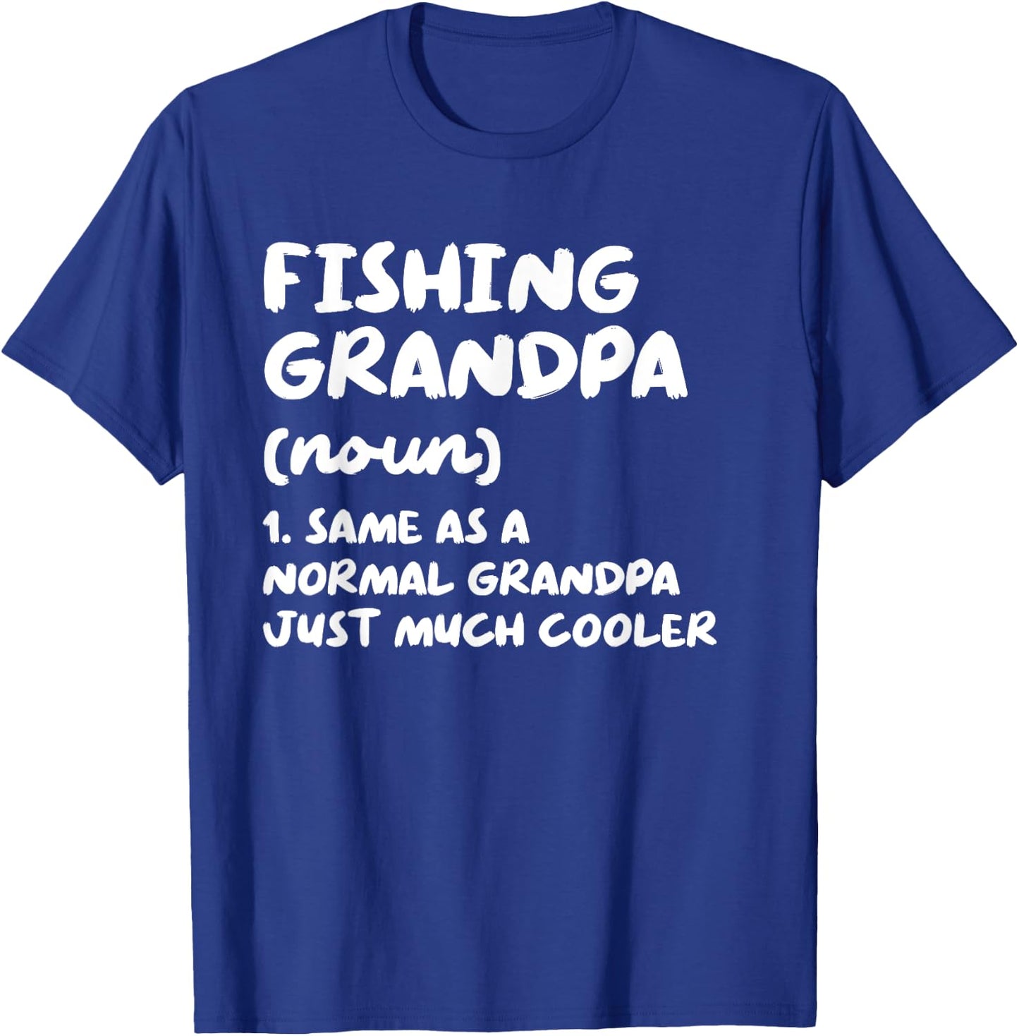 Fishing Grandpa Definition Funny Sports T-Shirt - T-Shirt | Royal