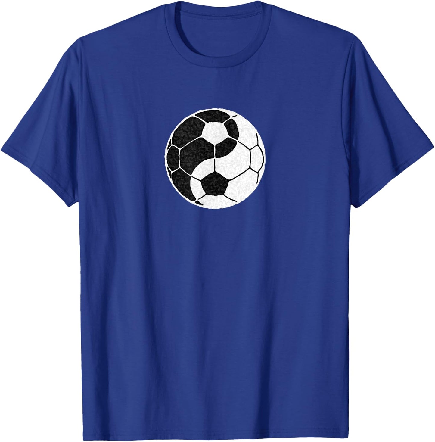 Yin Yang Soccer Graphic Women Boys and Girls T-Shirt - T-Shirt | Royal
