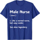 Murse Male Nurse Student Man Nurses Murse RN Definition T-Shirt - T-Shirt | Royal