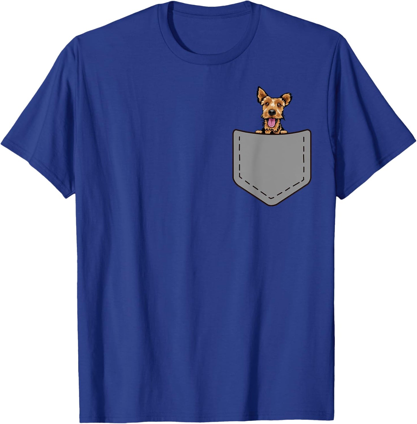 Funny Welsh Terrier Dog in your Pocket Dog lovers owners T-Shirt - T-Shirt | Royal
