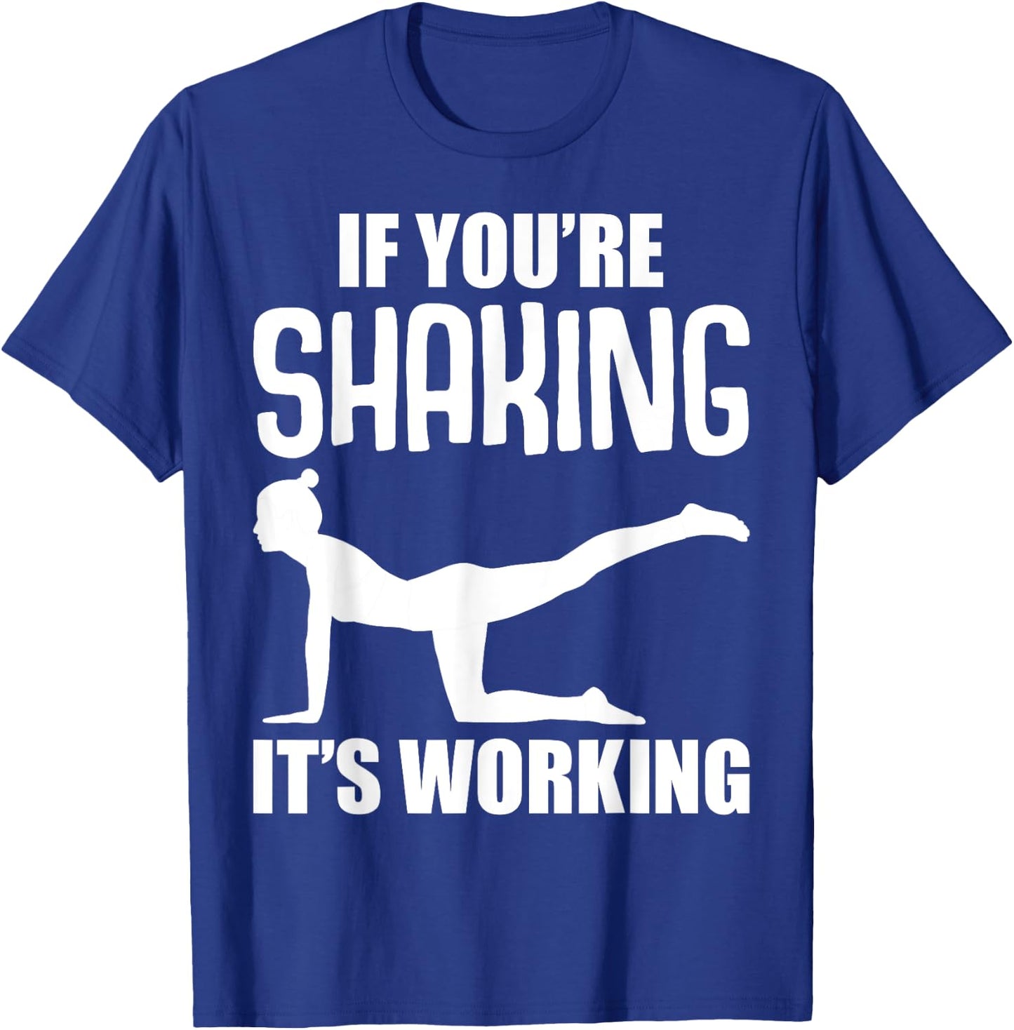 Cool Pilates Gifts Black -Adults Classic Fit Cotton Polyester Workout Small T-Shirt - T-Shirt | Royal