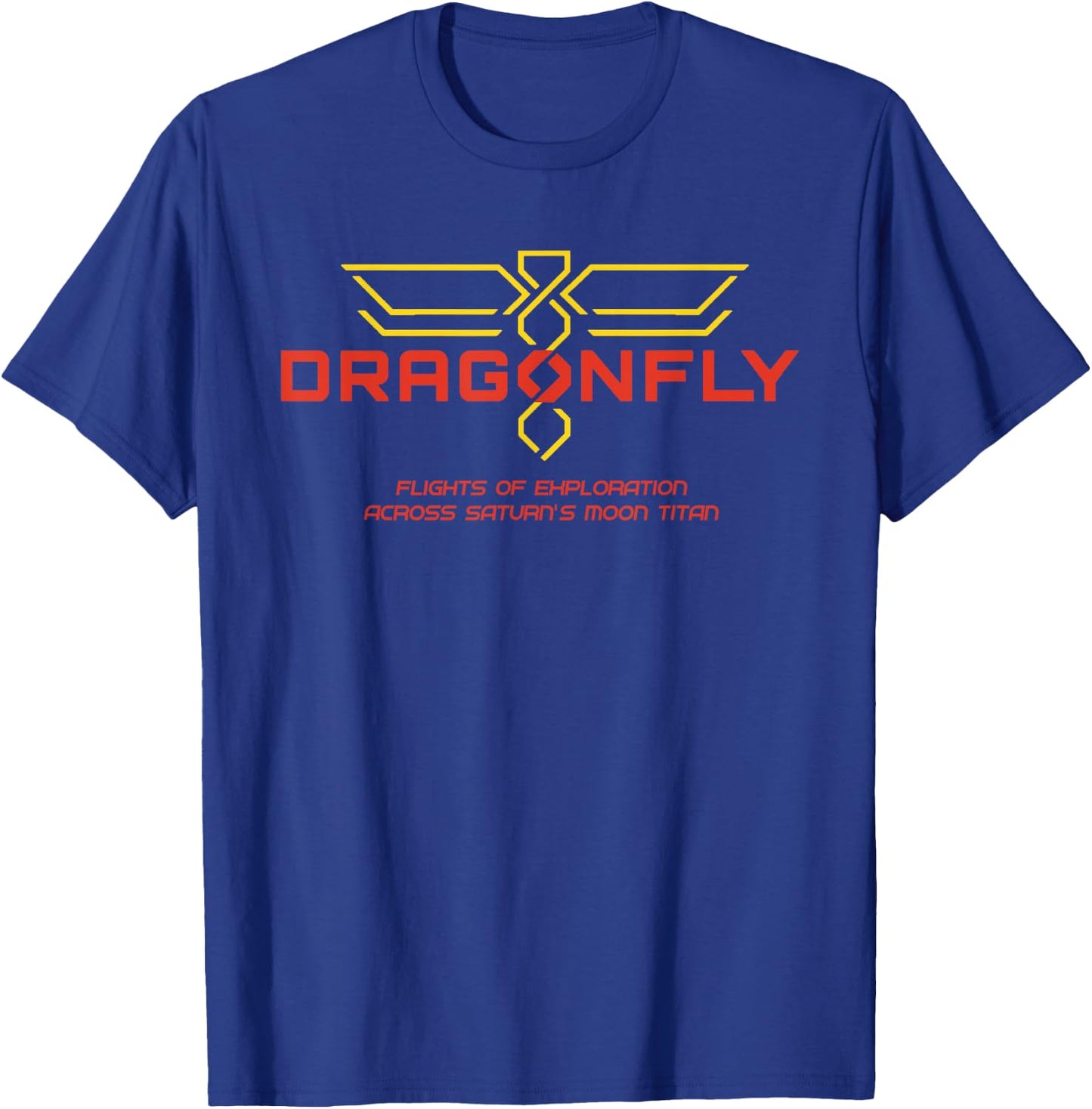 Dragonfly mission logo (red) T-Shirt - T-Shirt | Royal