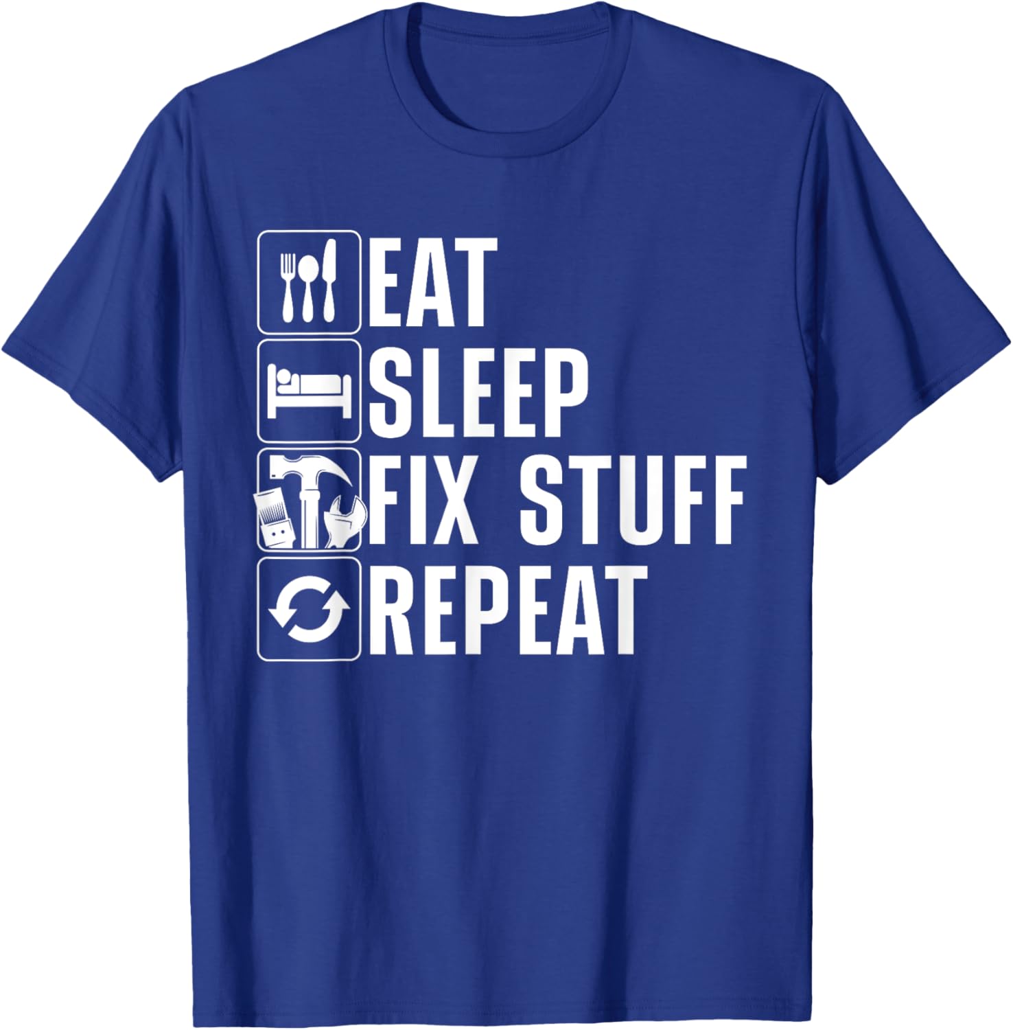 Cool Handyman Women Maintenance Mechanic Electrician T-Shirt - T-Shirt | Royal