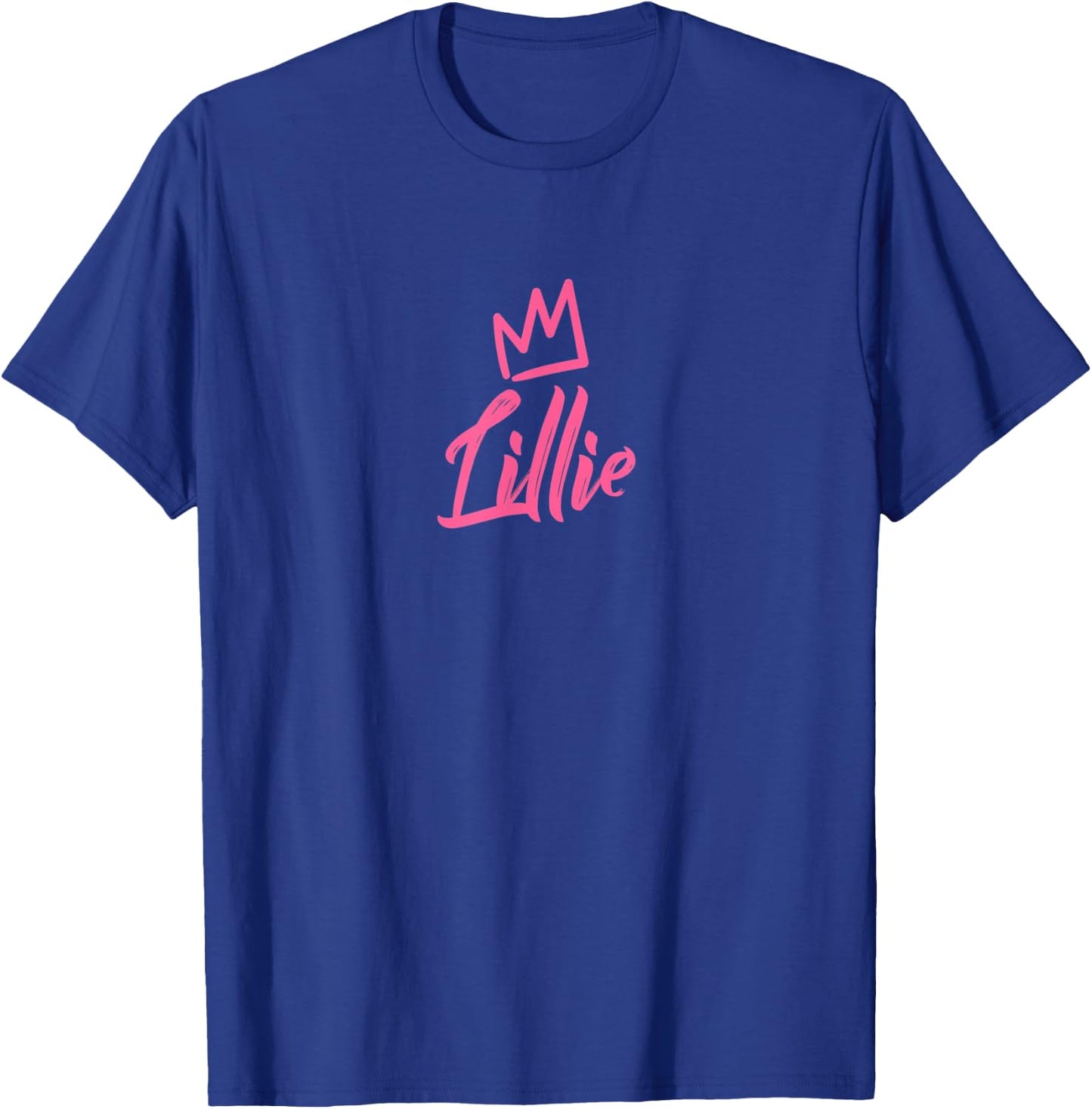 Lillie the Queen / Pink Crown & Name Called Lillie T-Shirt - T-Shirt | Royal