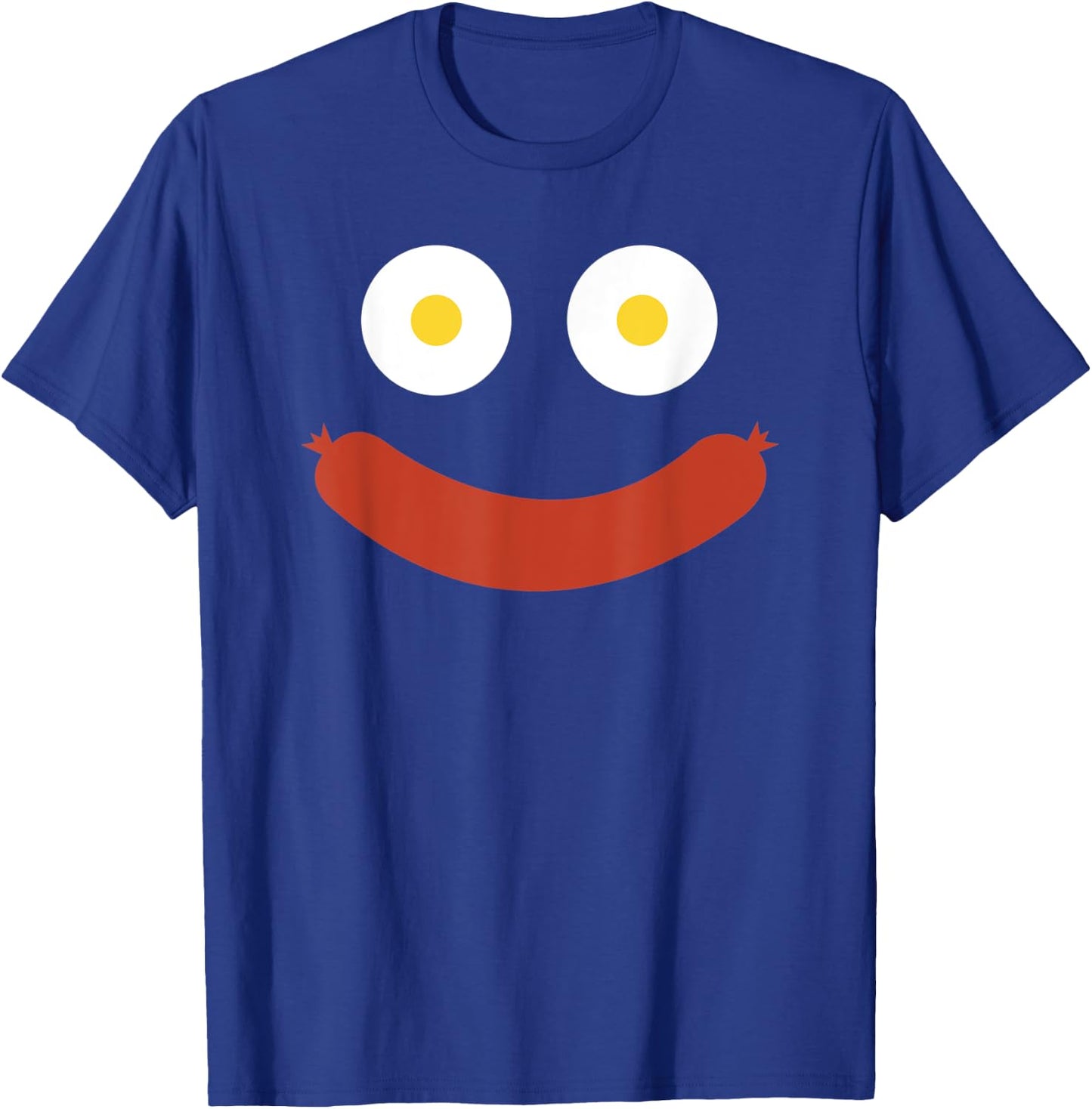 Eggs Sausage Happy Smile T-Shirt - T-Shirt | Royal