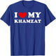 I Love My Khamzat, I Heart My Khamzat T-Shirt - T-Shirt | Royal