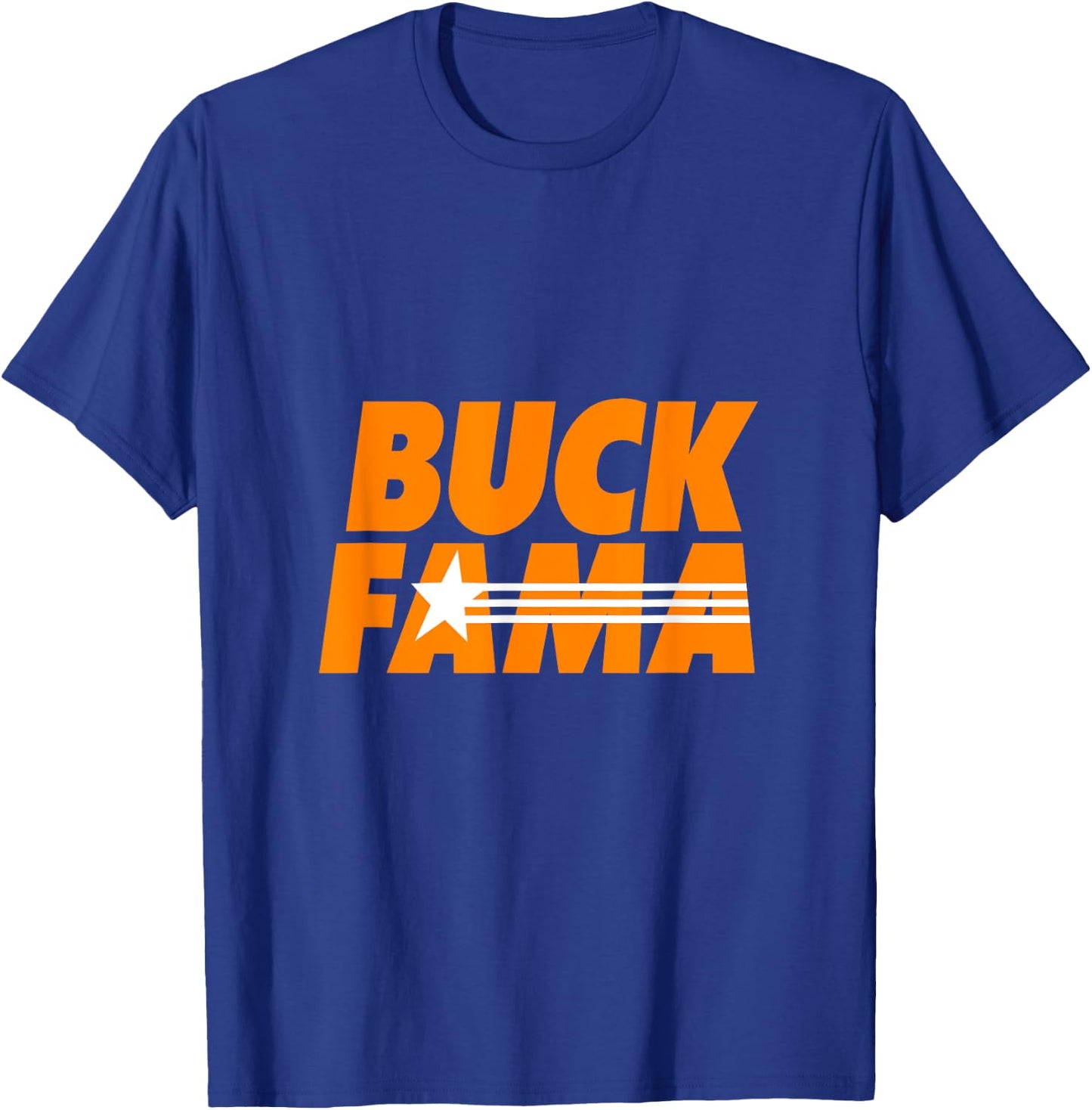 Buck Fama Team Spirit Cheer Football Fan Rivalry Sports T-Shirt - T-Shirt | Royal