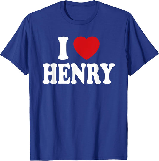I Heart Love Henry T-Shirt - T-Shirt | Royal
