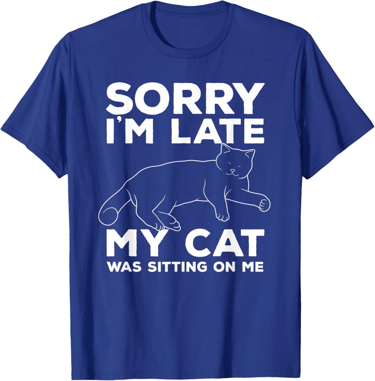 Cute Cat Women Cat Joke Kitten Pet New Feline Animal T-Shirt - T-Shirt | Royal