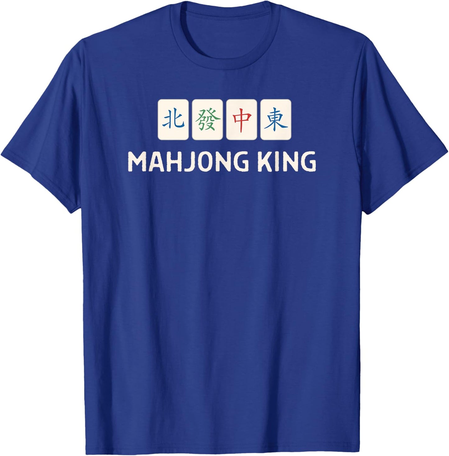 Mahjong King Quote Outfit Men T-Shirt - T-Shirt | Royal