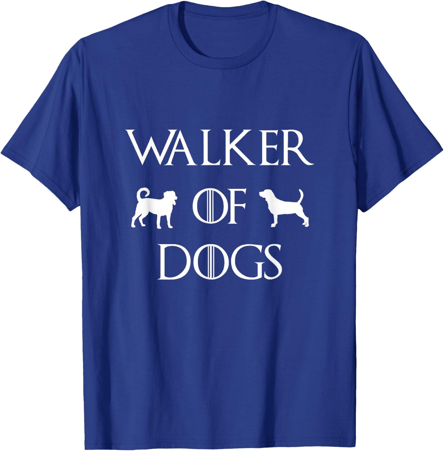 Walker Of Dogs Pet Sitter Watcher Professional Dog Trainer T-Shirt - T-Shirt | Royal