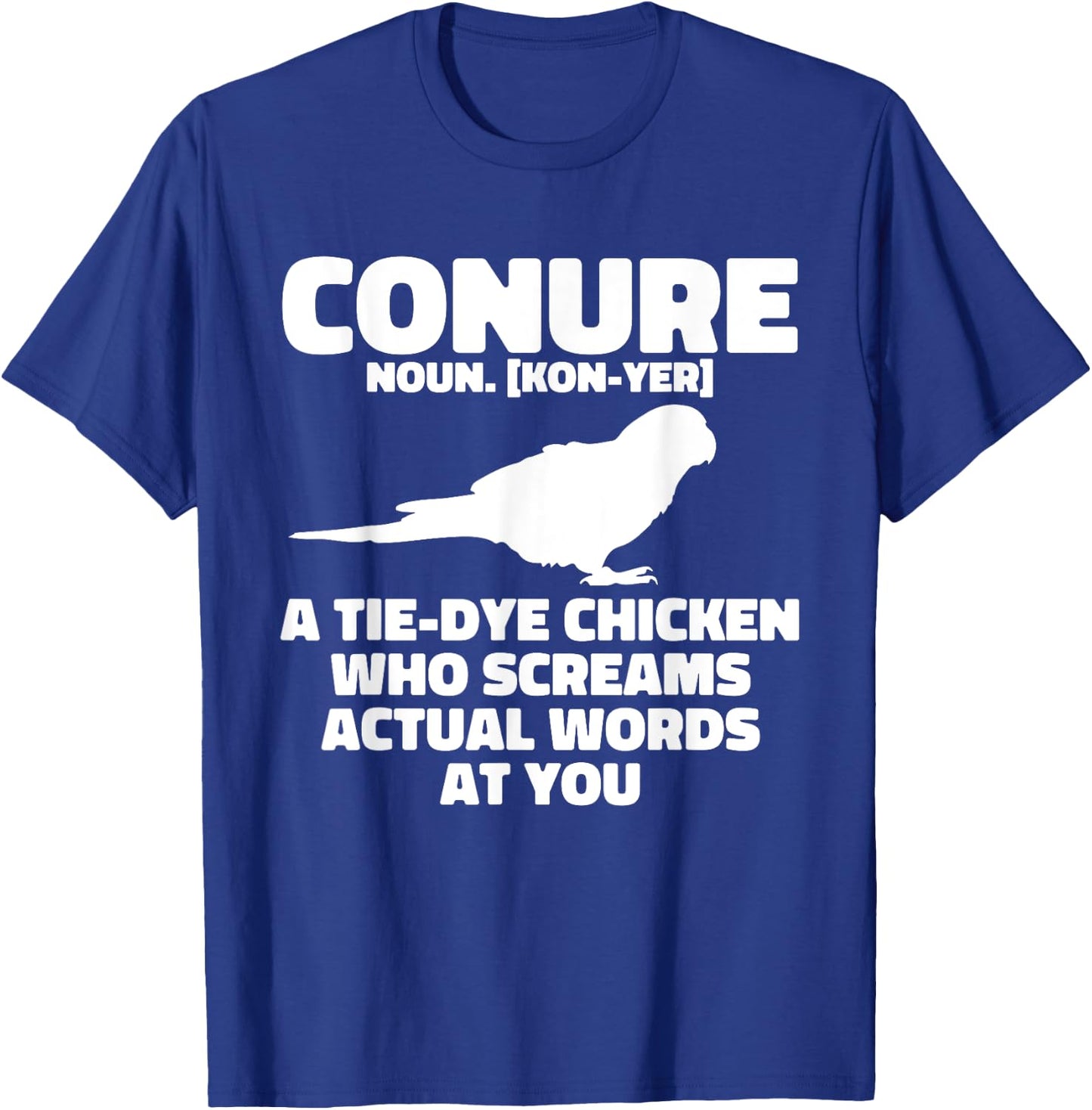 Green Cheek Conure Definition Parrot Bird Sun Conure T-Shirt - T-Shirt | Royal